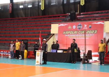 Polres Kendal Gelar Gladi Bersih Pembukaan Turnamen Bola Volley Kapolri Cup 2023