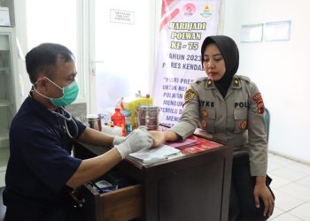 Wujud Nyata, Polres Kendal Gelar Aksi Donor Darah