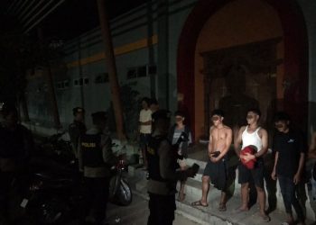 Komsumsi Miras, Sat Samapta Polres Kudus Ciduk Tujuh Pemuda