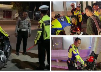 7 Pelaku Balap Liar dan 16 Knalpot Brong Diamankan Polisi