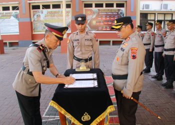 Gelar Sertijab, Polres Kudus Ikuti Pembinaan Karir