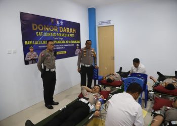 Momen Hari Lalu Lintas, Kompol Asfauri Gelar Aksi Donor Darah