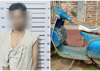 Vespa P150 X Dimaling, Polisi Amankan DA