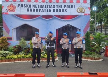 TNI – Polri Netral di Pemilu 2024, Polres Kudus Dirikan Posko