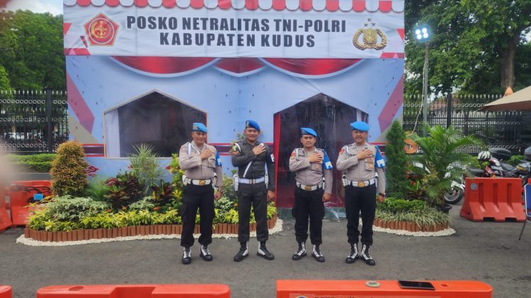 TNI – Polri Netral di Pemilu 2024, Polres Kudus Dirikan Posko