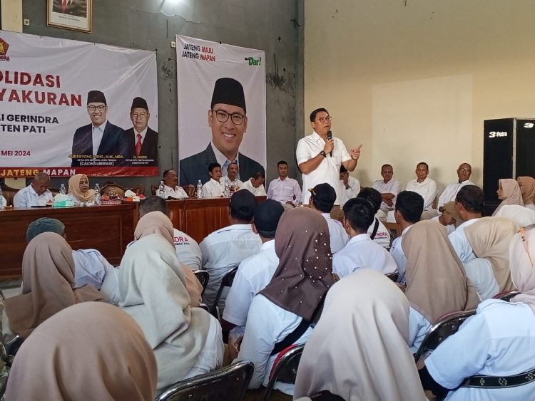 Temu Kangen Kader Gerindra !! Sudaryono Terima Hasil Perolehan Kursi DPRD Pati