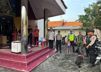 350 Personel Gabungan Perketat Pengamanan 5 Gereja Besar di Pati