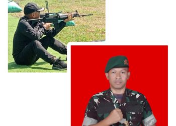 Membangun Sinergitas Bersama Awak Media, Kini Danyonif 410 Pati dan Dandim 0718/Pati Gelar Latihan Menembak