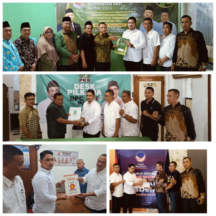 Ali Ridho Resmi Mendaftar Balon Wakil Bupati Pati, Kini 5 Parpol Siap