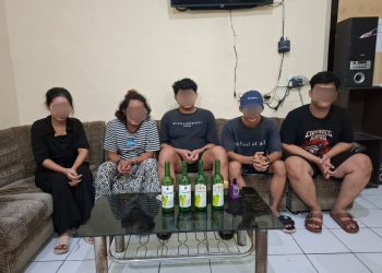 Lima Remaja Pesta Miras di Amankan Polisi