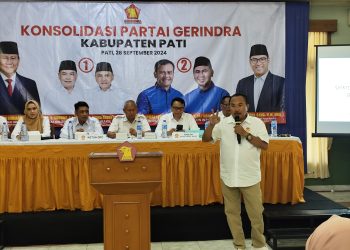Menang! Konsolidasi Partai Gerindra Pati Usung Dua Paslon