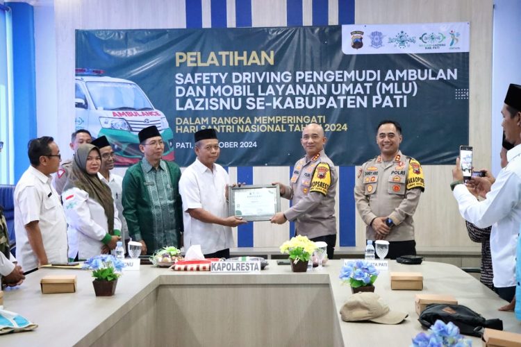 Satlantas Polresta Pati dan Dinkes Pati Selenggarakan Pelatihan Safety Driving