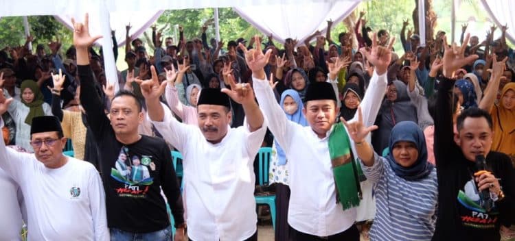 Ribuan Massa Hadir! Budi – Novi di Dorong 15 Desa Prioritaskan Pembangunan Jalan