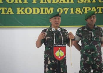 Dandim 0718/Pati Lepas Prajurit dan PNS di Purna Tugas dan Pindah Satuan