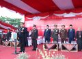 Penurunan Bendera HUT ke-80 RI, Kapolres Rembang Ajak Masyarakat Dukung Kamtibmas dan Program Pemerintah
