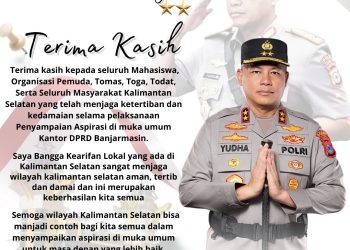 Polda Kalsel Apresiasi Unjuk Rasa Damai di Depan DPRD
