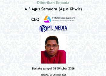TV10Newsgroup Resmi Jadi Anggota SMSI, Perkuat Komitmen di Media Siber Nasional