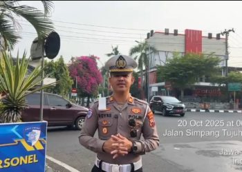 Pantau Arus Pagi, Kasat Lantas Kudus Ajak Warga Tertib Berlalu Lintas