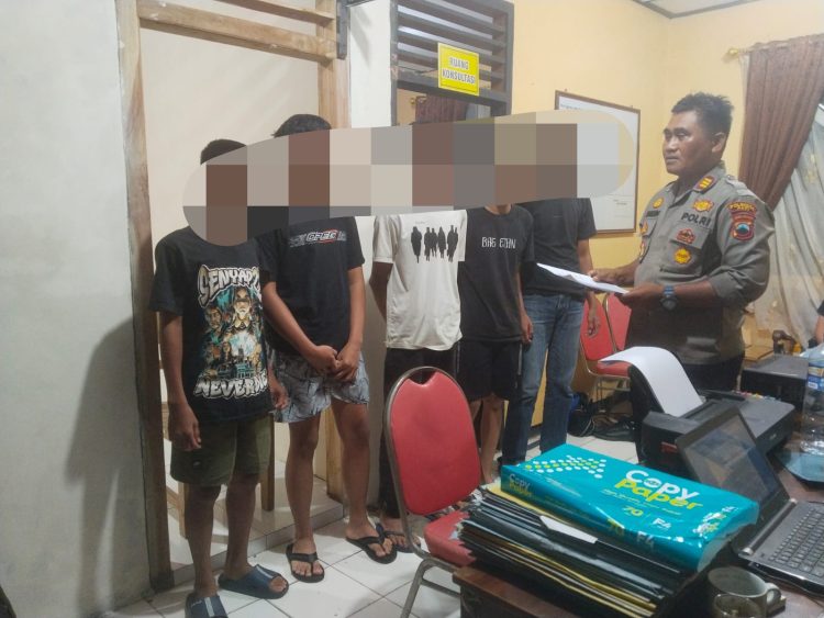 Gagalkan Tawuran Geng Remaja di Pasar Desa Sukolilo, Sembilan Pelajar Diamankan