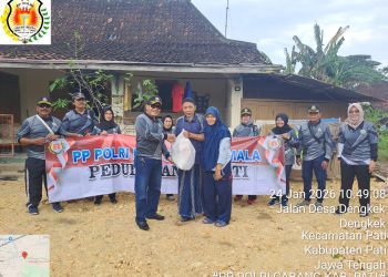 Banjir Bukan Halangan! PP Polri Pati Solid Bantu Keluarga Terdampak