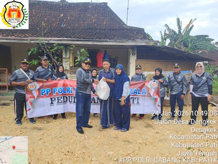 Banjir Bukan Halangan! PP Polri Pati Solid Bantu Keluarga Terdampak