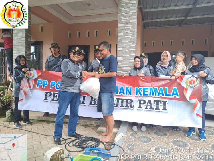 PP Polri Cabang Pati Salurkan Bansos Tahap III untuk Korban Banjir