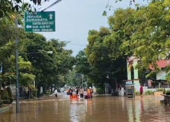 Perkotaan Pati di Penuhi Air Lumpur, ini Lokasinya