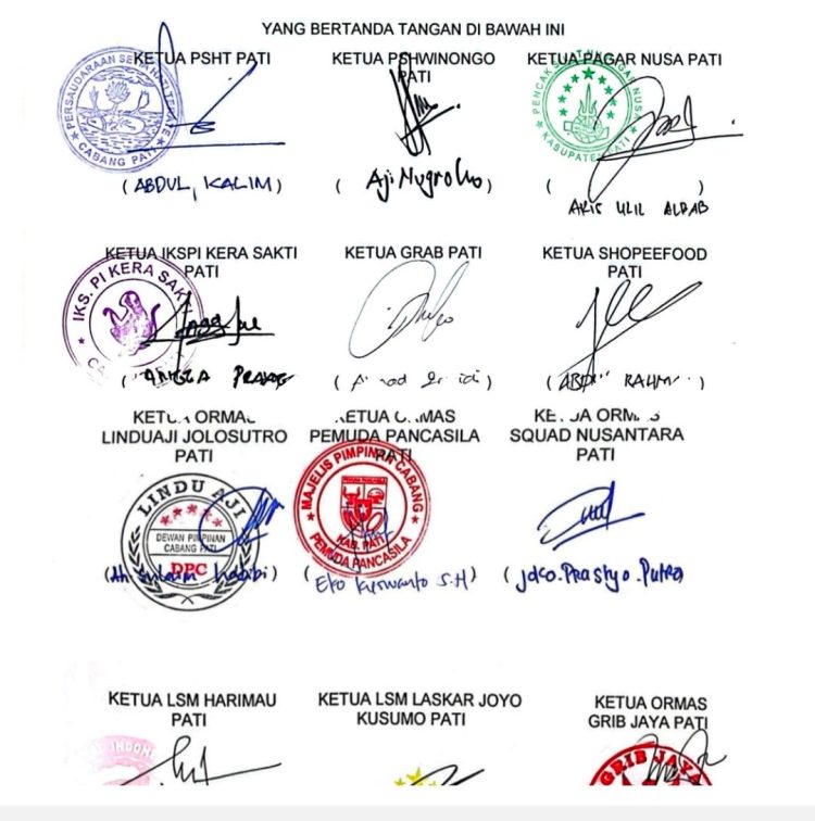 Ormas dan Perguruan Silat Kompak Tolak Posko AMPB, Pati Minta Aparat Bertindak Tegas