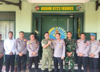 Momen Hangat Kapolres Kudus dan Dandim 0722, Perkuat Soliditas TNI-Polri