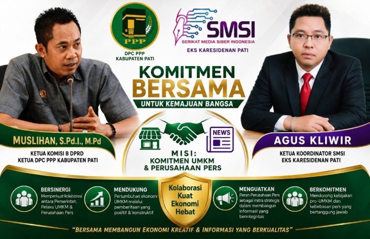 Pati Bergerak! Muslihan dan Agus Kliwir Perkuat Komitmen UMKM dan Dunia Pers