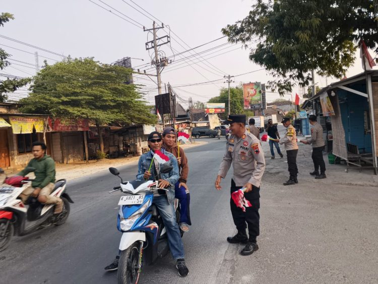 250 Bendera Merah Putih, AKP Parsa : Semarakkan HUT RI ke-81