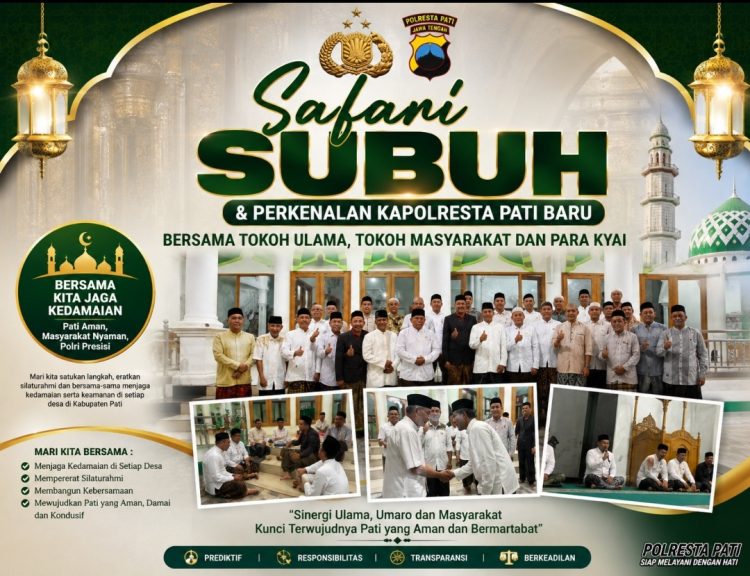 Safari Subuh Perdana, Kapolresta Pati Ajak Tokoh Agama dan Masyarakat Jaga Kondusivitas