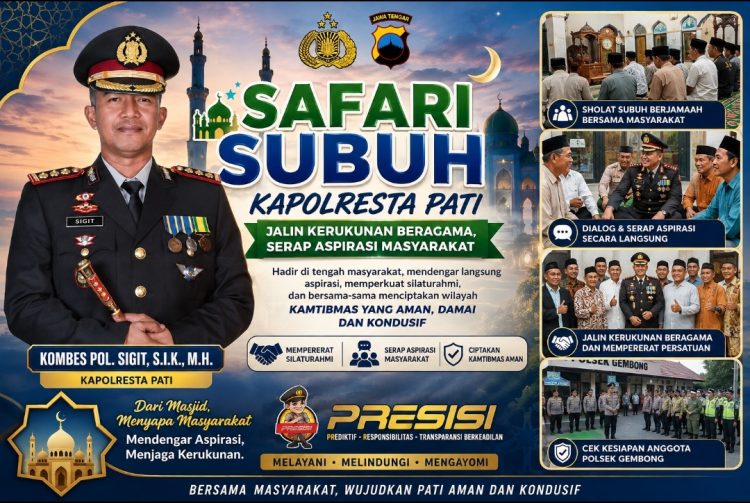 Safari Subuh, Kapolresta Pati Menjalin Kerukunan Beragama dan Serap Aspirasi Masyarakat