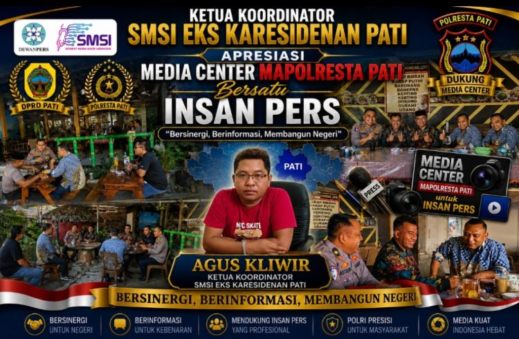 Sinergi Polri dan Insan Pers Makin Solid, SMSI Apresiasi Media Center Mapolresta Pati