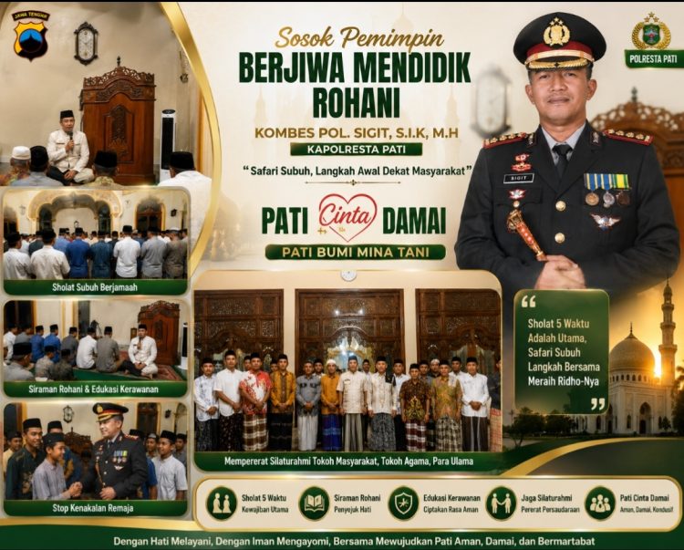 Sosok Pemimpin Berjiwa Mendidik Rohani, Kapolresta Pati Dekat Masyarakat dan Para Ulama