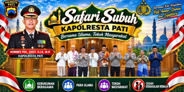 Kapolresta Pati Safari Subuh, Gandeng Ulama dan Tokoh Masyarakat Jaga Kamtibmas