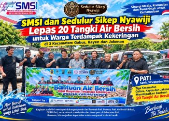 20 Tangki Air Bersih Dilepas, Staf Ahli Bupati Apresiasi SMSI dan SSN, PT. Putra Jaya Sakti Samudra