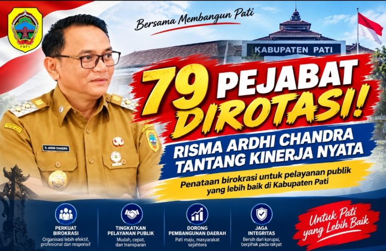 79 Pejabat Dirombak, Plt Bupati Pati Tantang Kinerja Nyata