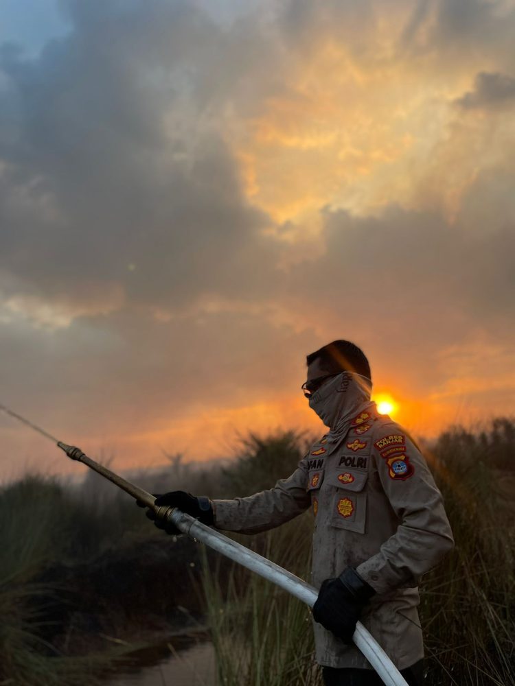 Minimalisir Kebakaran, Kapolres Banjar Turun ke Lokasi