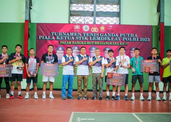 Ketua STIK Lemdiklat Polri Jaring Bibit – Bibit Atlet Tenis