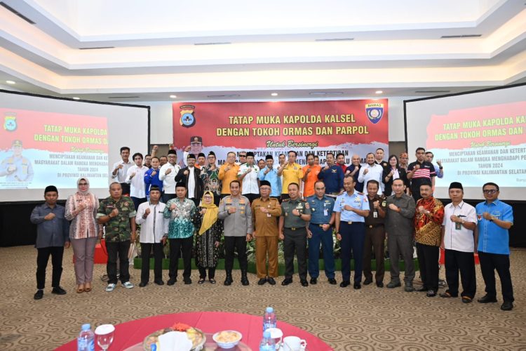 Jelang Pesta Demokrasi, Kapolda Kalsel Ajak Tokoh Ormas dan Parpol Aksi Damai