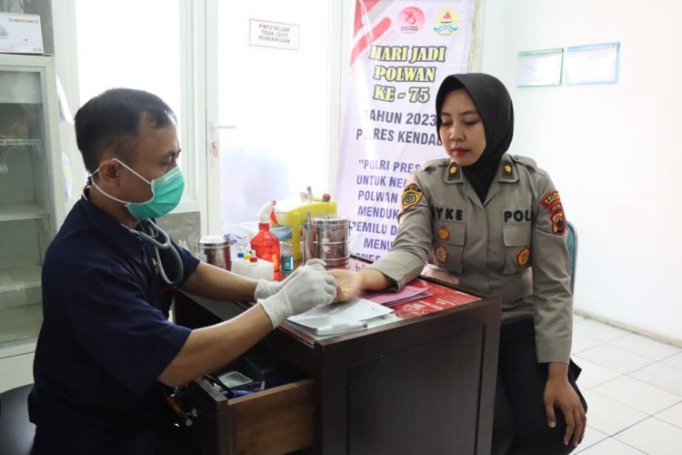Wujud Nyata, Polres Kendal Gelar Aksi Donor Darah