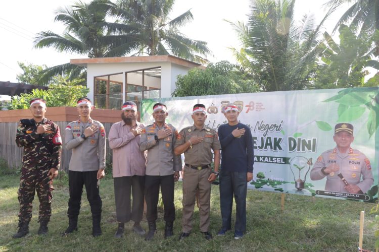 Lestarikan Negeri, Polres Banjar Gelar Tanam Seribu Pohon