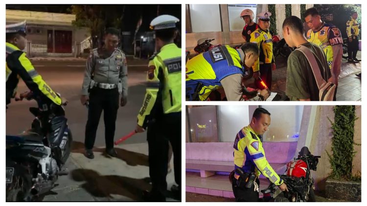 7 Pelaku Balap Liar dan 16 Knalpot Brong Diamankan Polisi