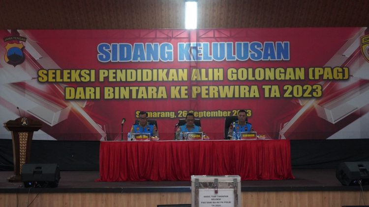 Polda Jateng Gelar Sidang Penetapan Kelulusan Seleksi Pendidikan PAG