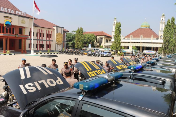 Jelang Pengamanan Pemilu 2024, Wakapolresta Pati Cek Kendaraan Dinas