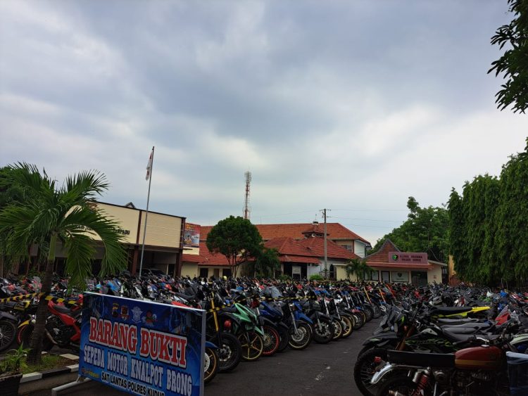 Knalpot Brong Diamankan Polisi, Segini Jumlahnya
