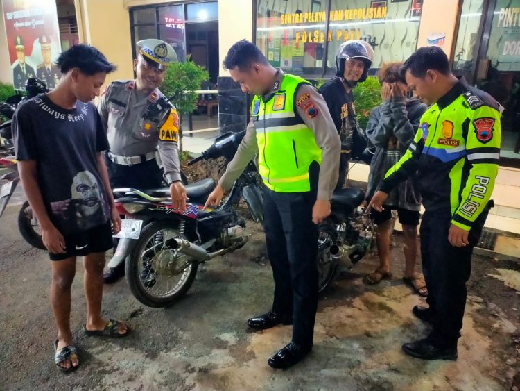 Knalpot Brong Dibrantas Total, Polisi Sita 54 Sepeda Motor