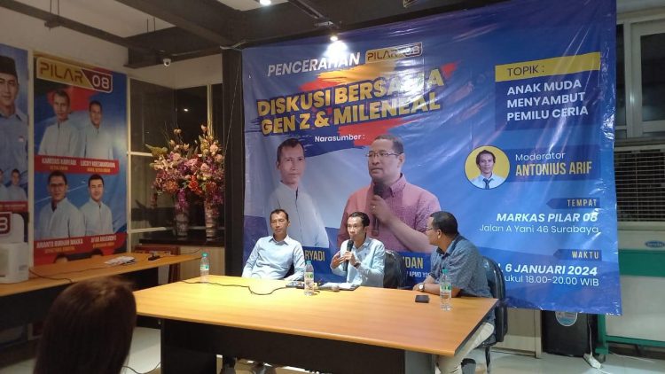 Pemilu 2024, Relawan Pilar 08 Gelar Diskusi Bersama Milenial dan Gen Z