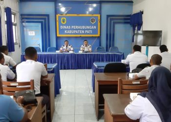 Dishub Pati Gelar Evaluasi dan Pemantauan Pegawai THL